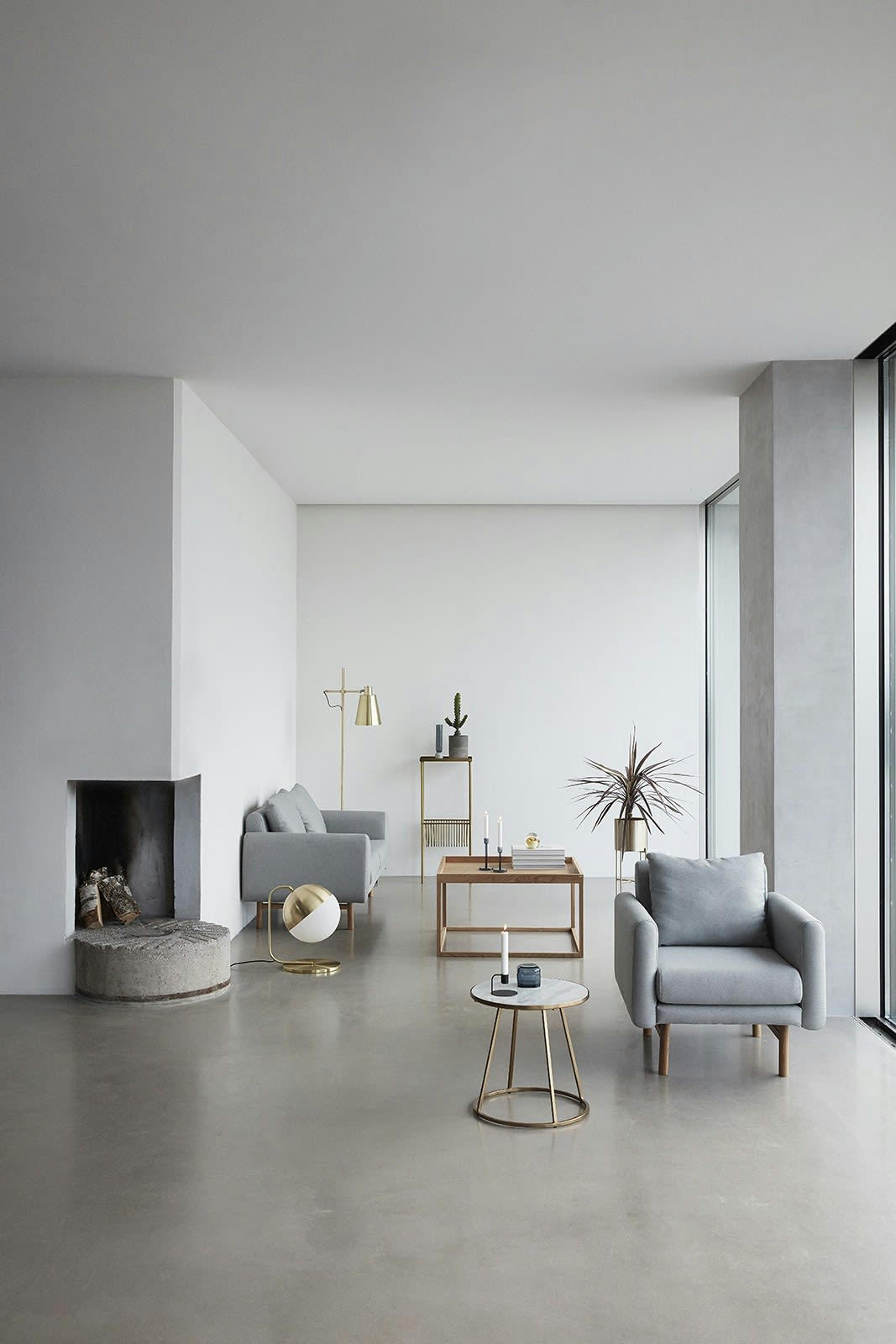 AIRY - Lot de 2 cache-pots en métal cuivre