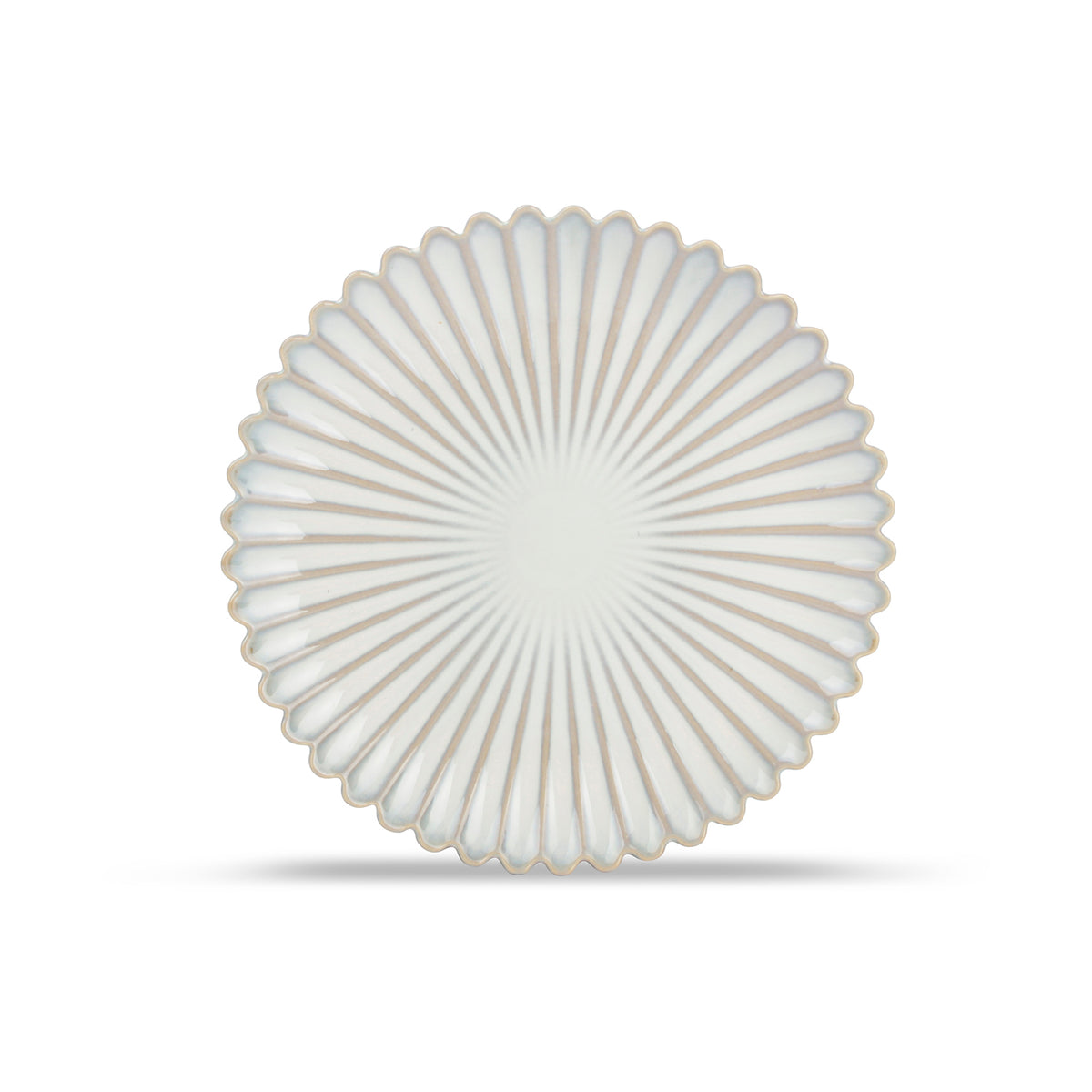 S|P Collection - Plat bord 20cm nuance white Lotus - Set van 4