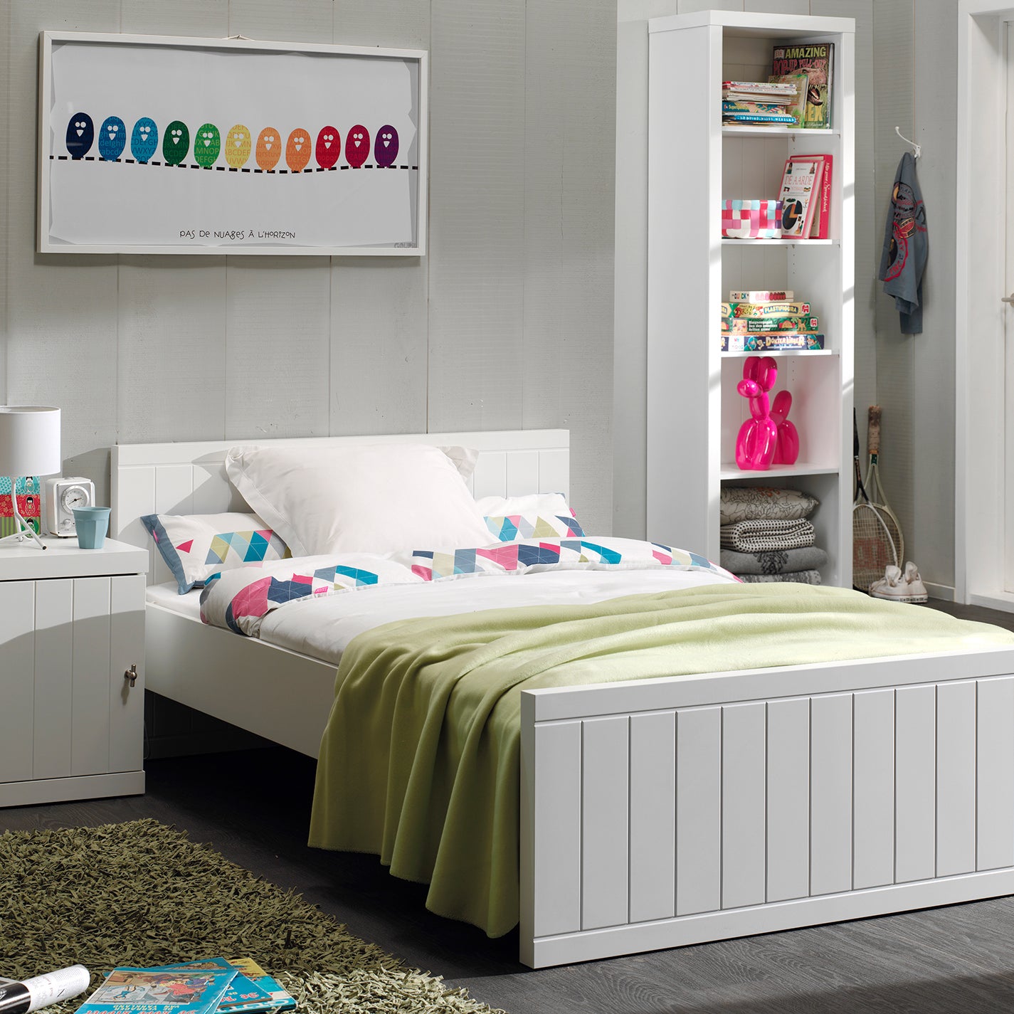 Vipack Robin Twijfelaar 120 x 200 cm - Wit