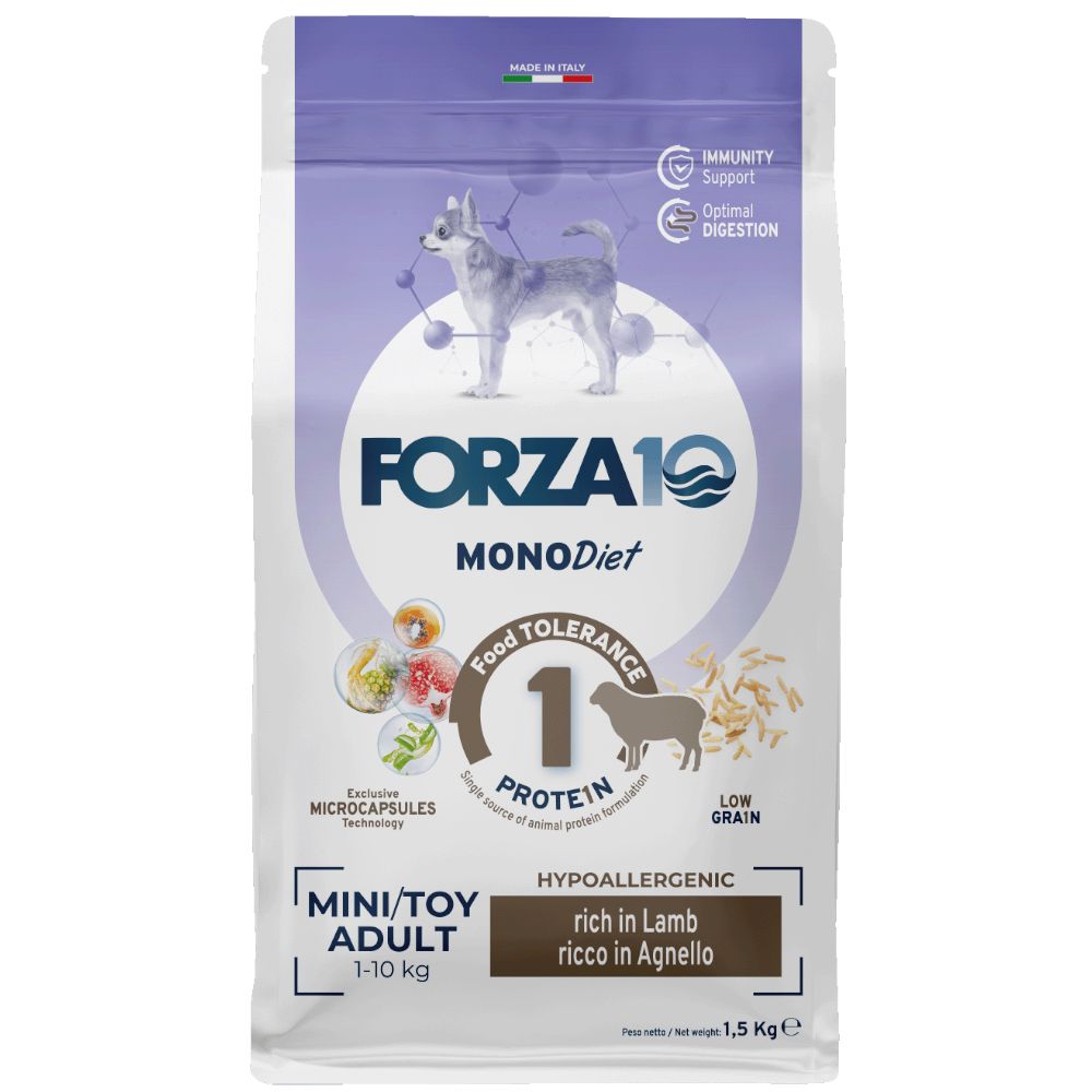 FORZA10 Mini & Toy Diet Lamb with Rice Croquettes for dogs