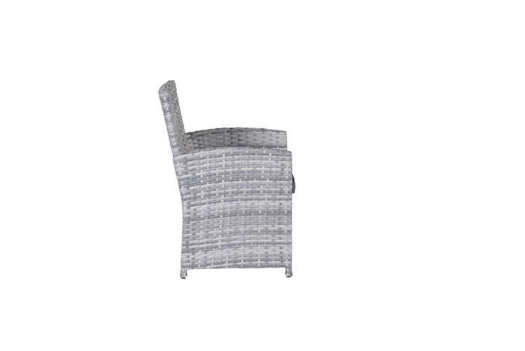 Seagull dining fauteuil - cloudy grey - reflex black