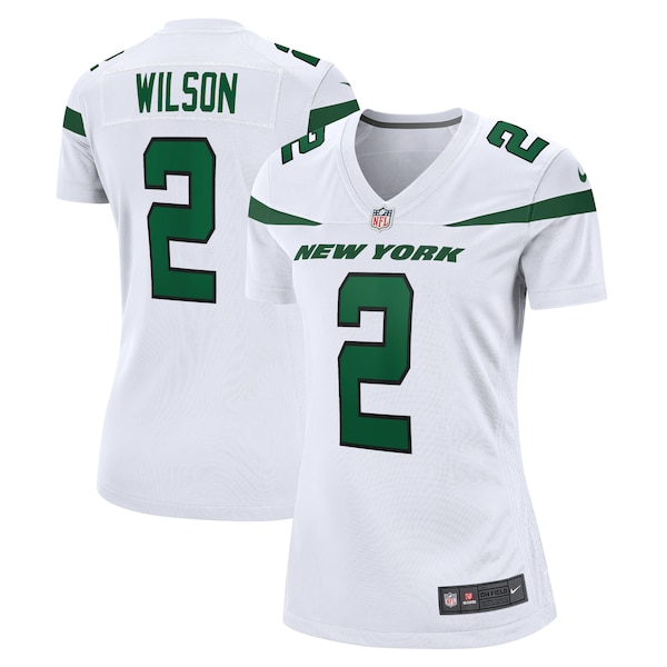 Zach Wilson New York Jets Nike Women's Player Jersey - White/Black/Green