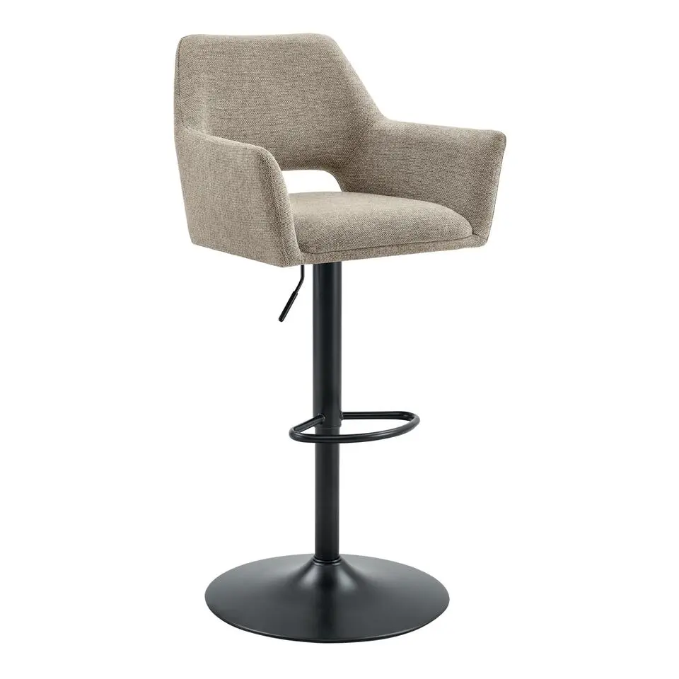 2x Barkruk Tess Draaibaar - Linnen Taupe