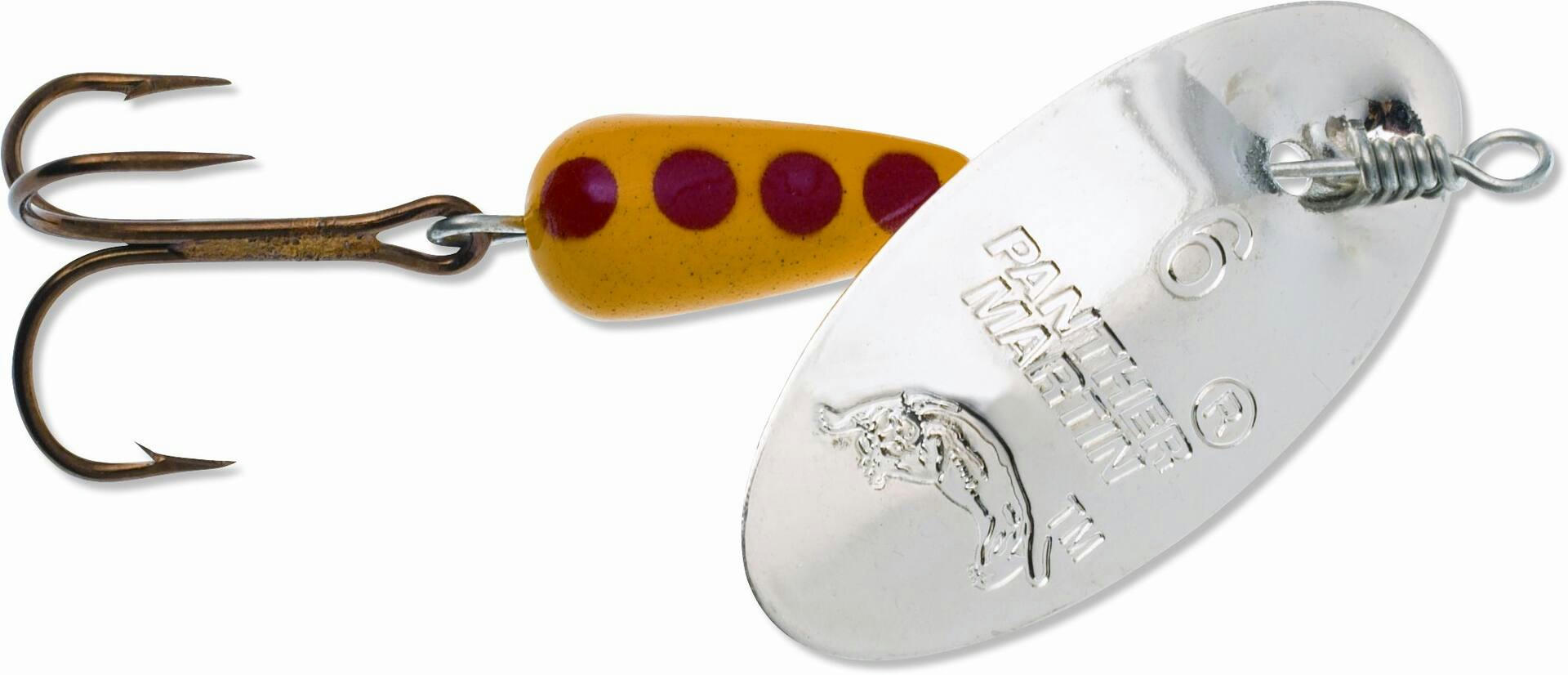 Panther Martin Classic Regular, Silver/Yellow/Red, 3/8-oz