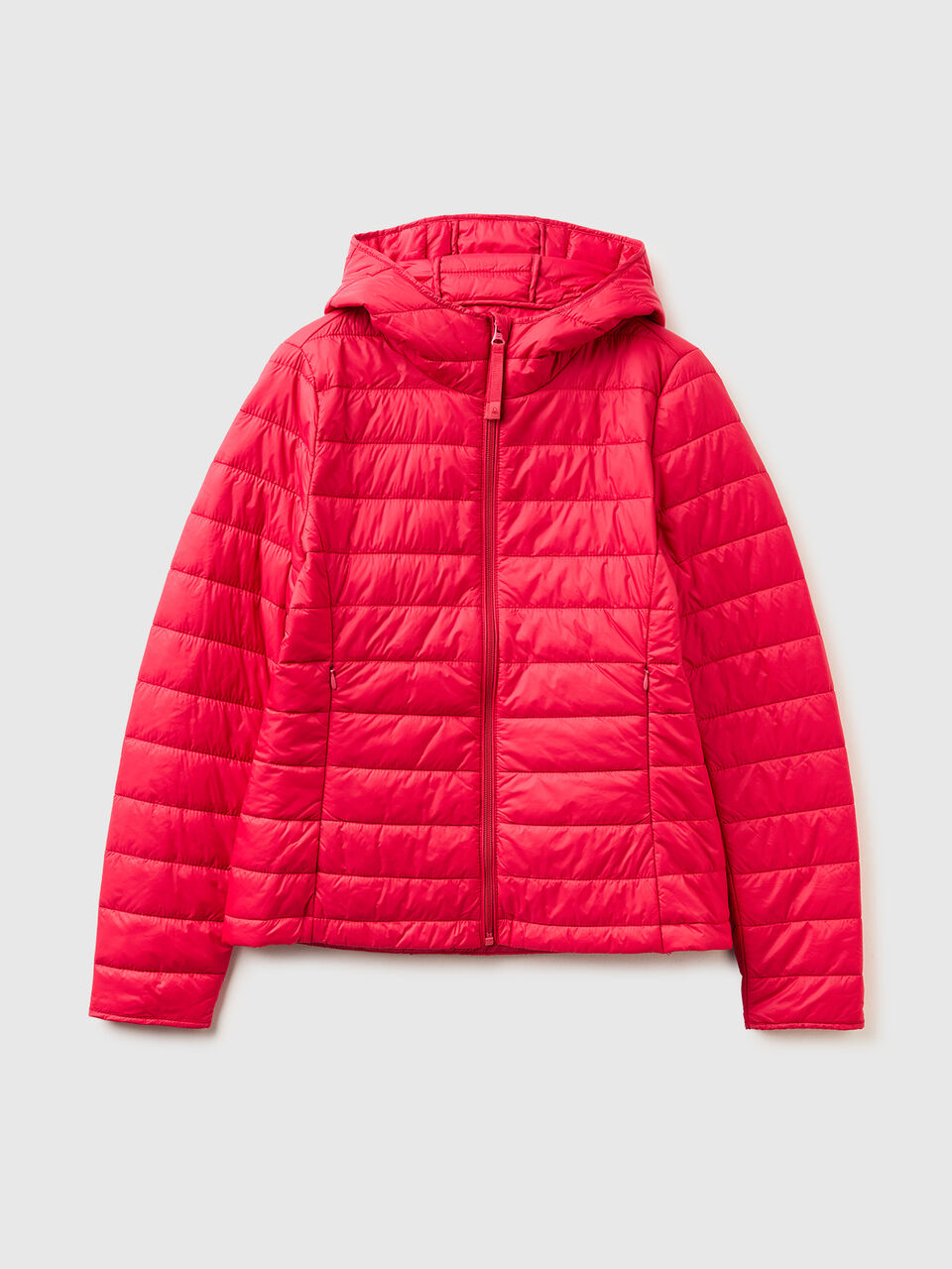 Lightweight padded jacket with hood