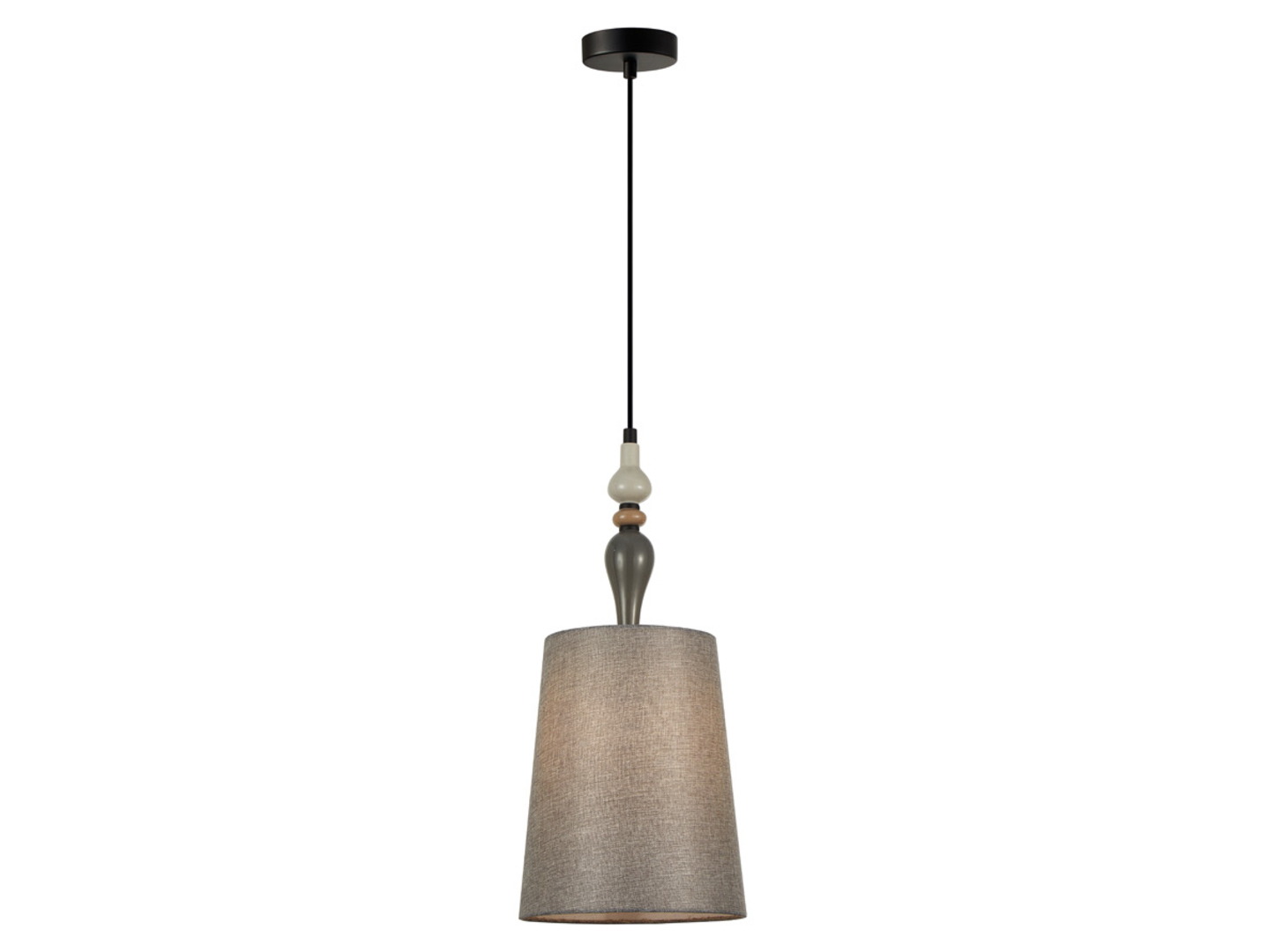 Lampa wisząca Nerom 22 cm metalowa szara