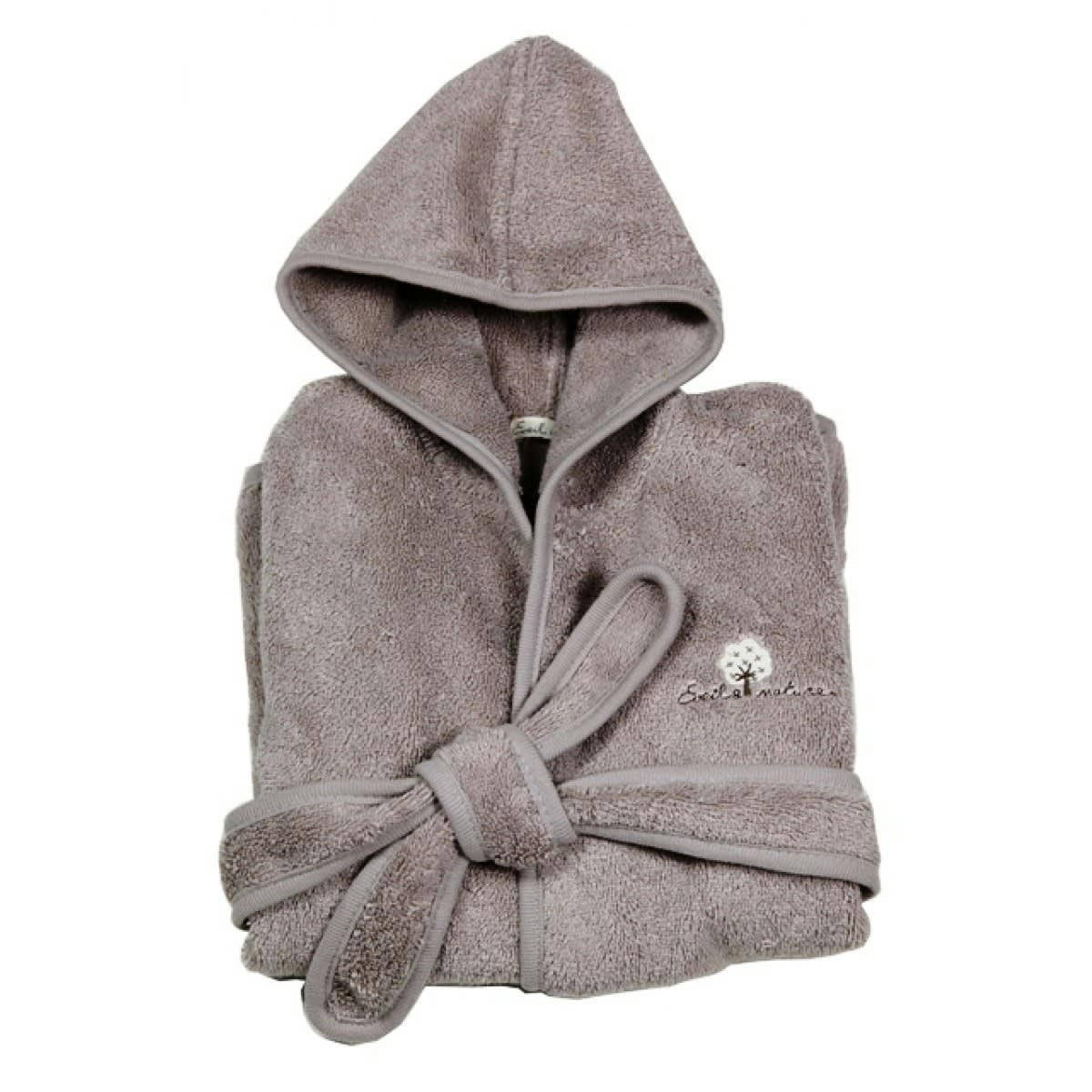 GAMME BIO UNIS - Peignoir 12/24 mois Coton bio Taupe