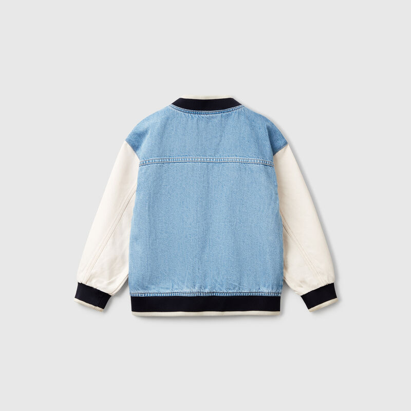 Denim bomber jacket