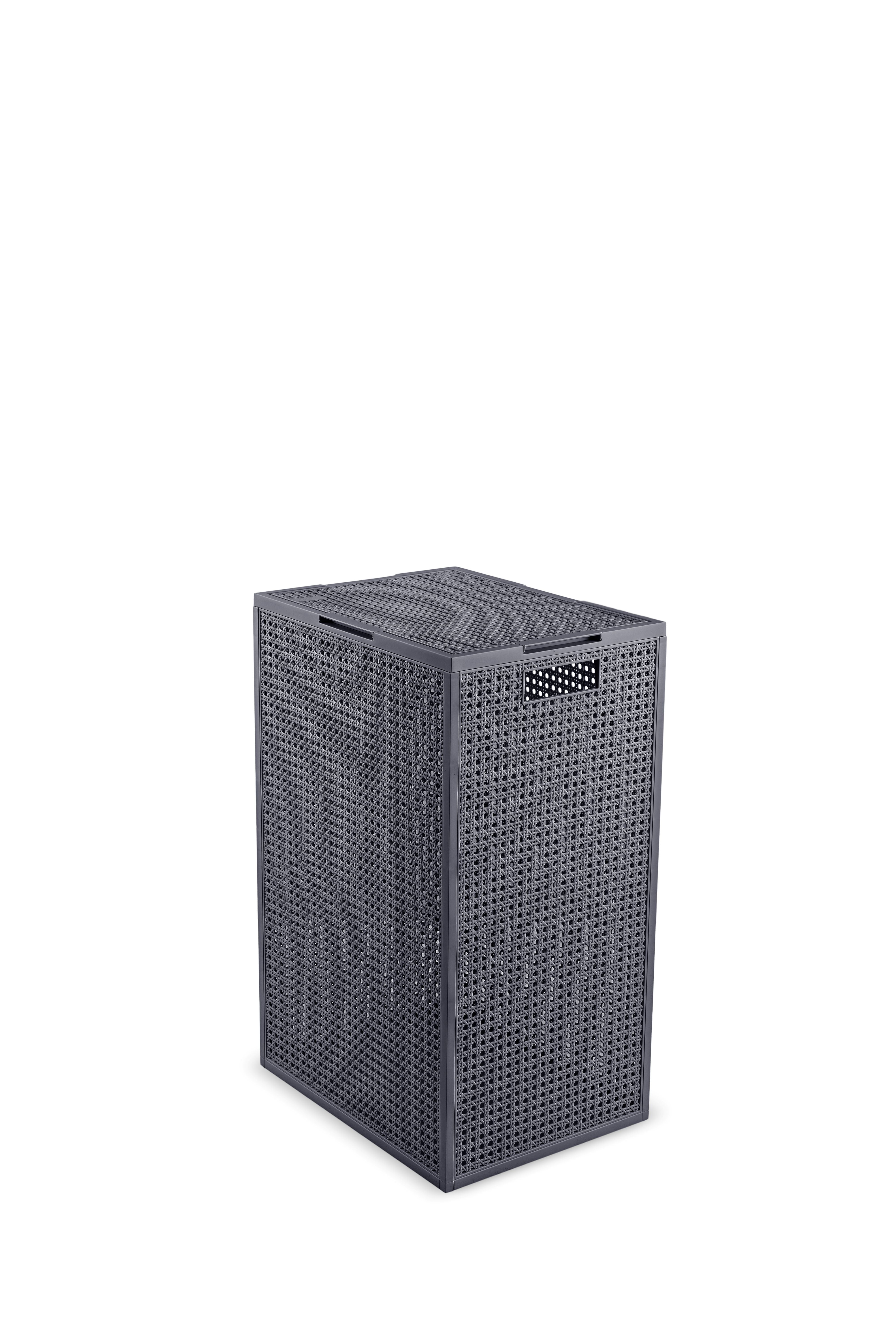 Curver Kaya Wasmand met deksel - 60L - Antraciet
