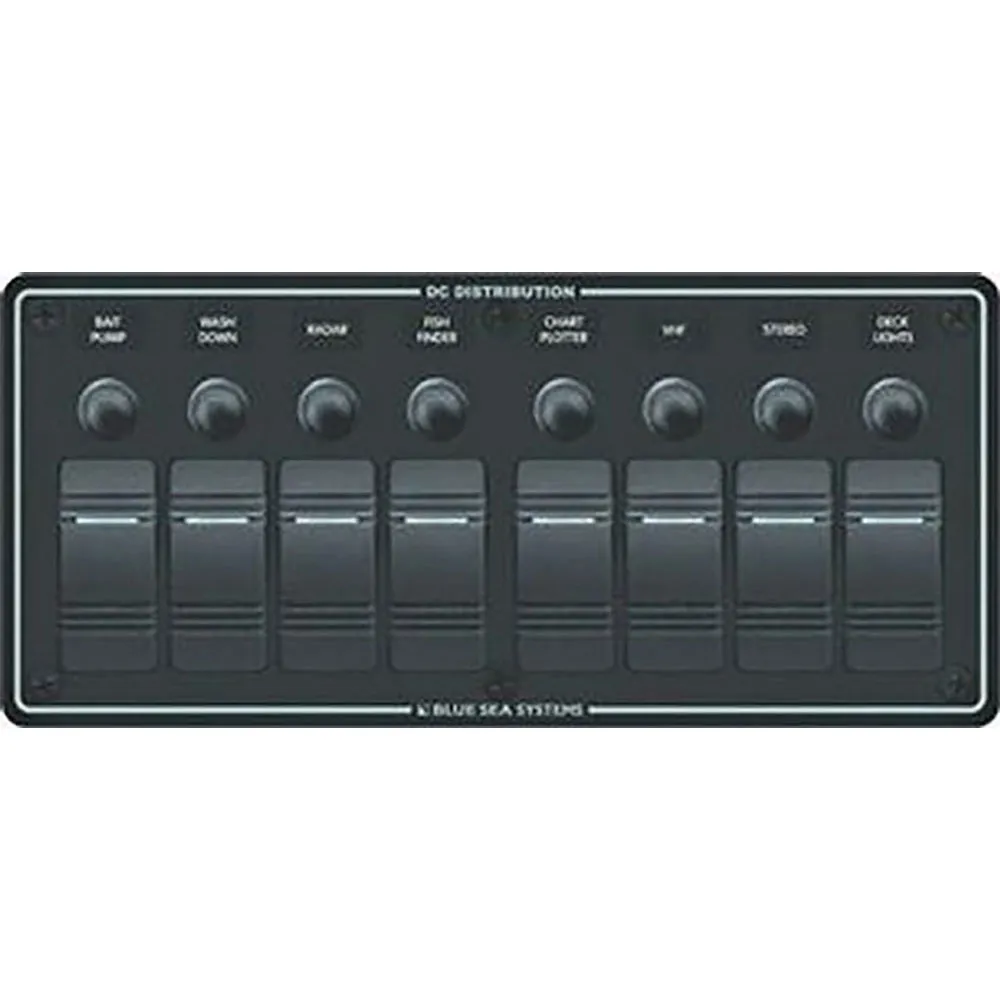 Blue Sea Systems Water Resistant Panel 8 Position