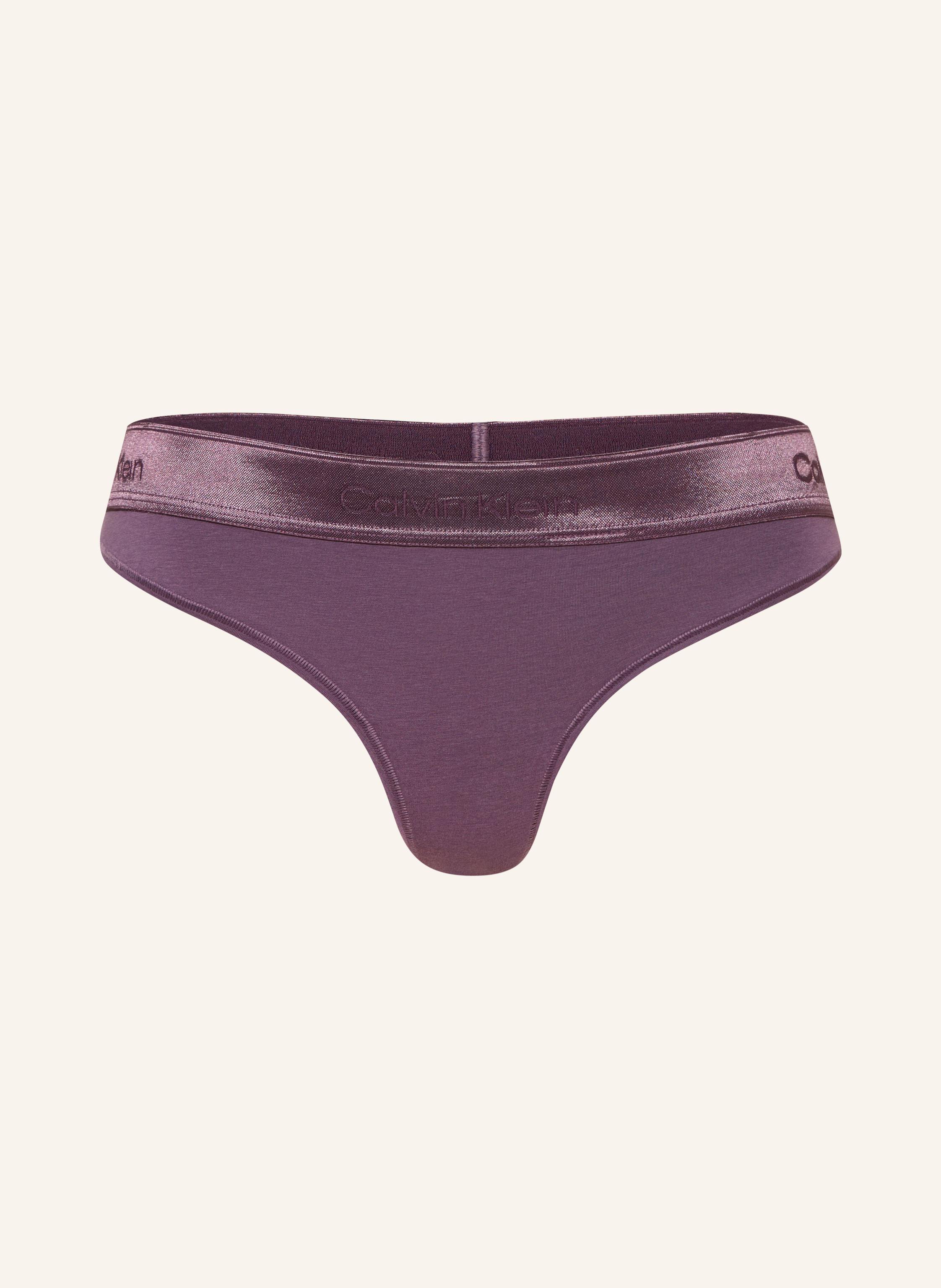 Calvin Klein String ICON COTTON MODAL METALLIC