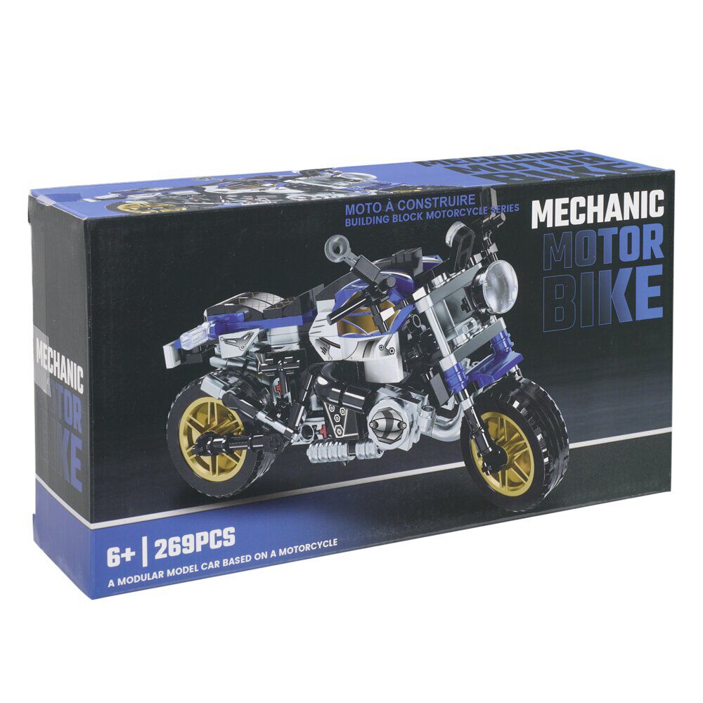 Véhicule voiture ou moto à construire bloc plastique (4 modèles)