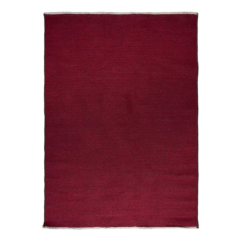 REVERSIBLE - Tapis réversible rouge/charbon 160x230
