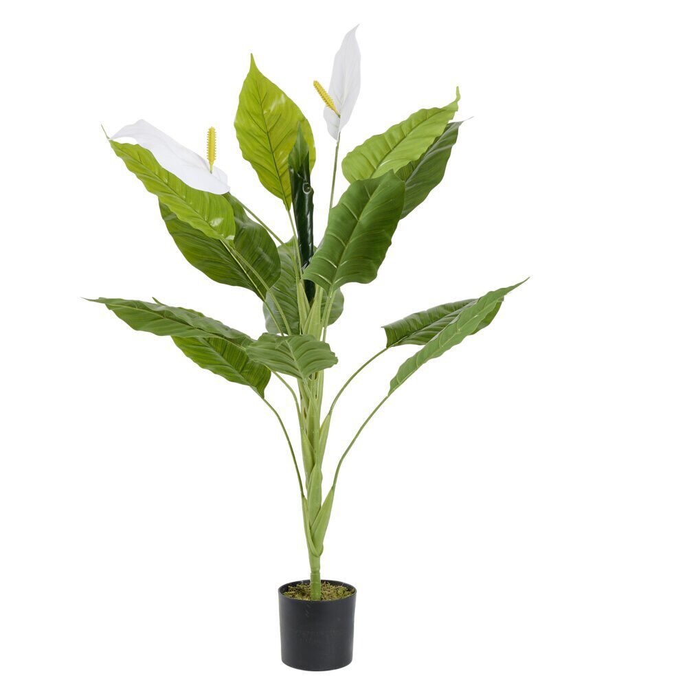 Plante artificielle spathiphyllium vert Ø30xH90cm