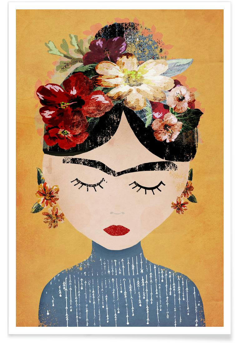 FRIDA - Affiche noir & rouge