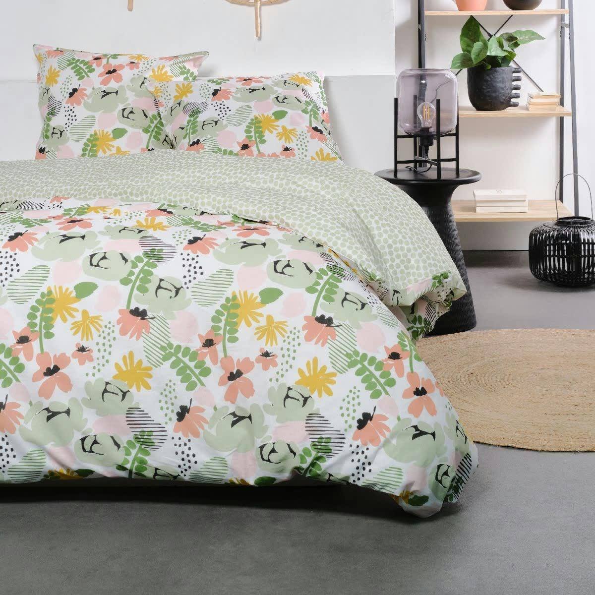 - Parure de lit en Coton Vert 260x240 cm