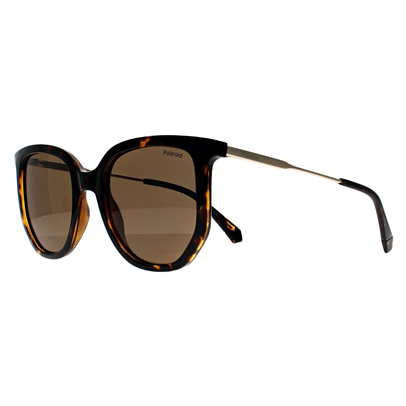 Polaroid Hexagonal Havana Bronze Polarized PLD 4185/S/X