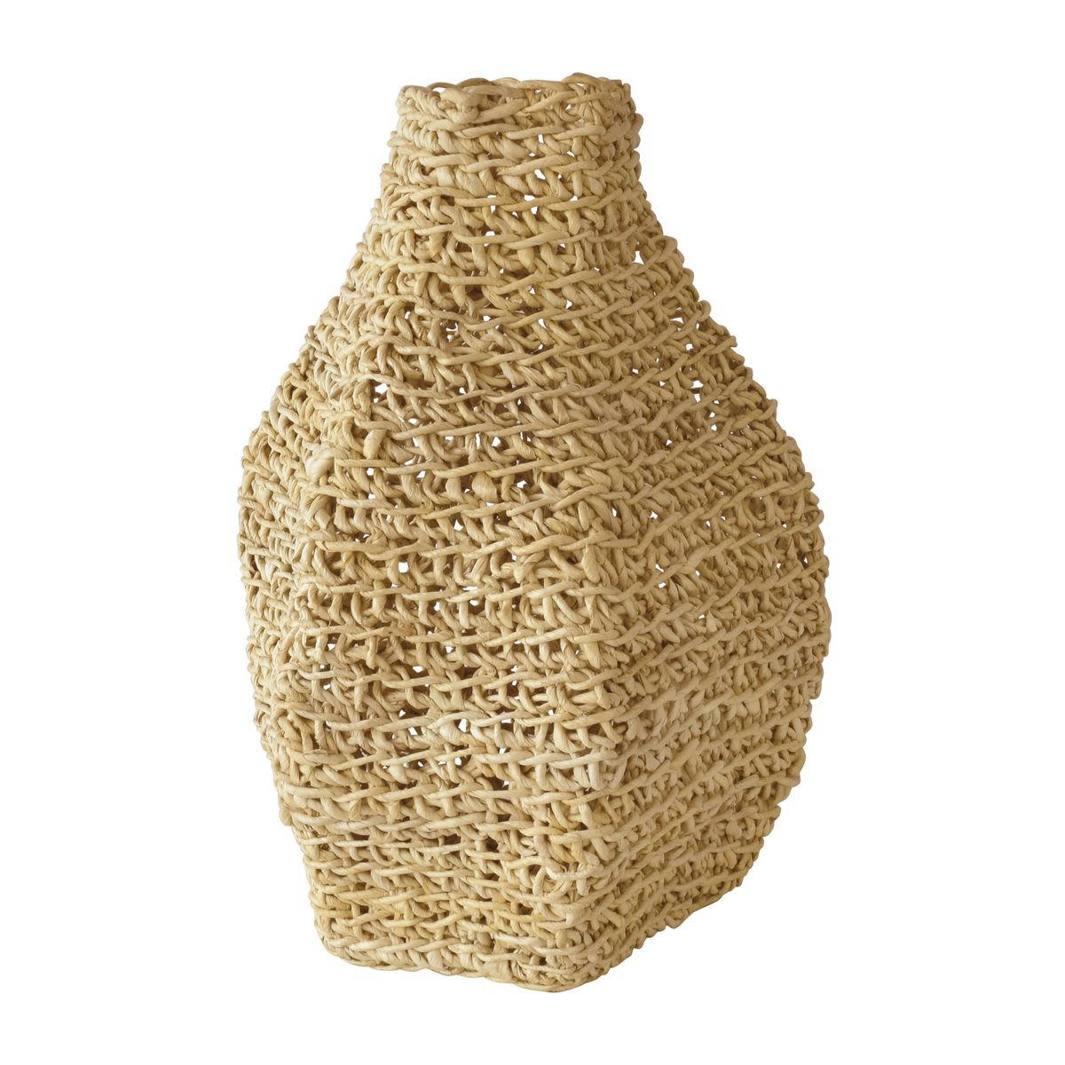 ABACA - Jarre décorative en fibre d'abaca h55cm