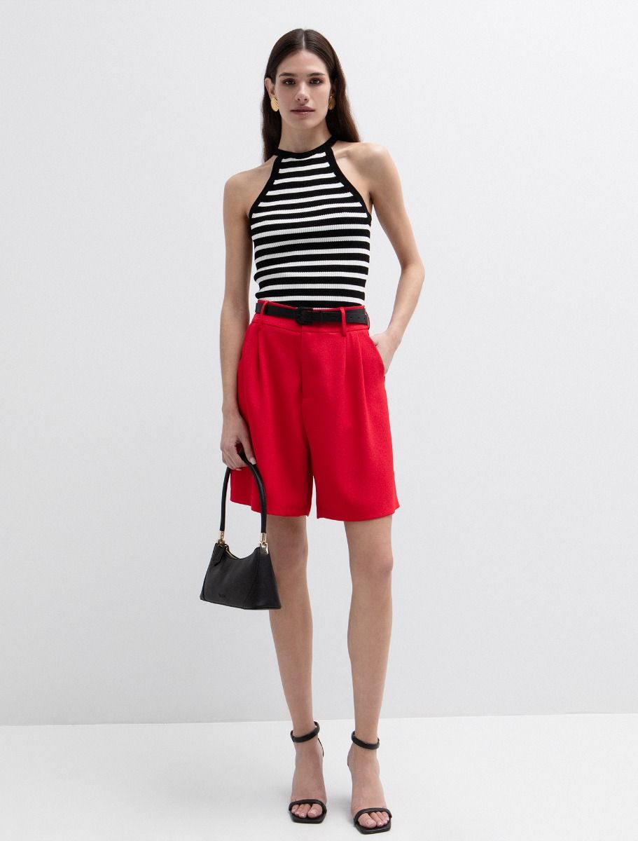 Halter top με ρίγες