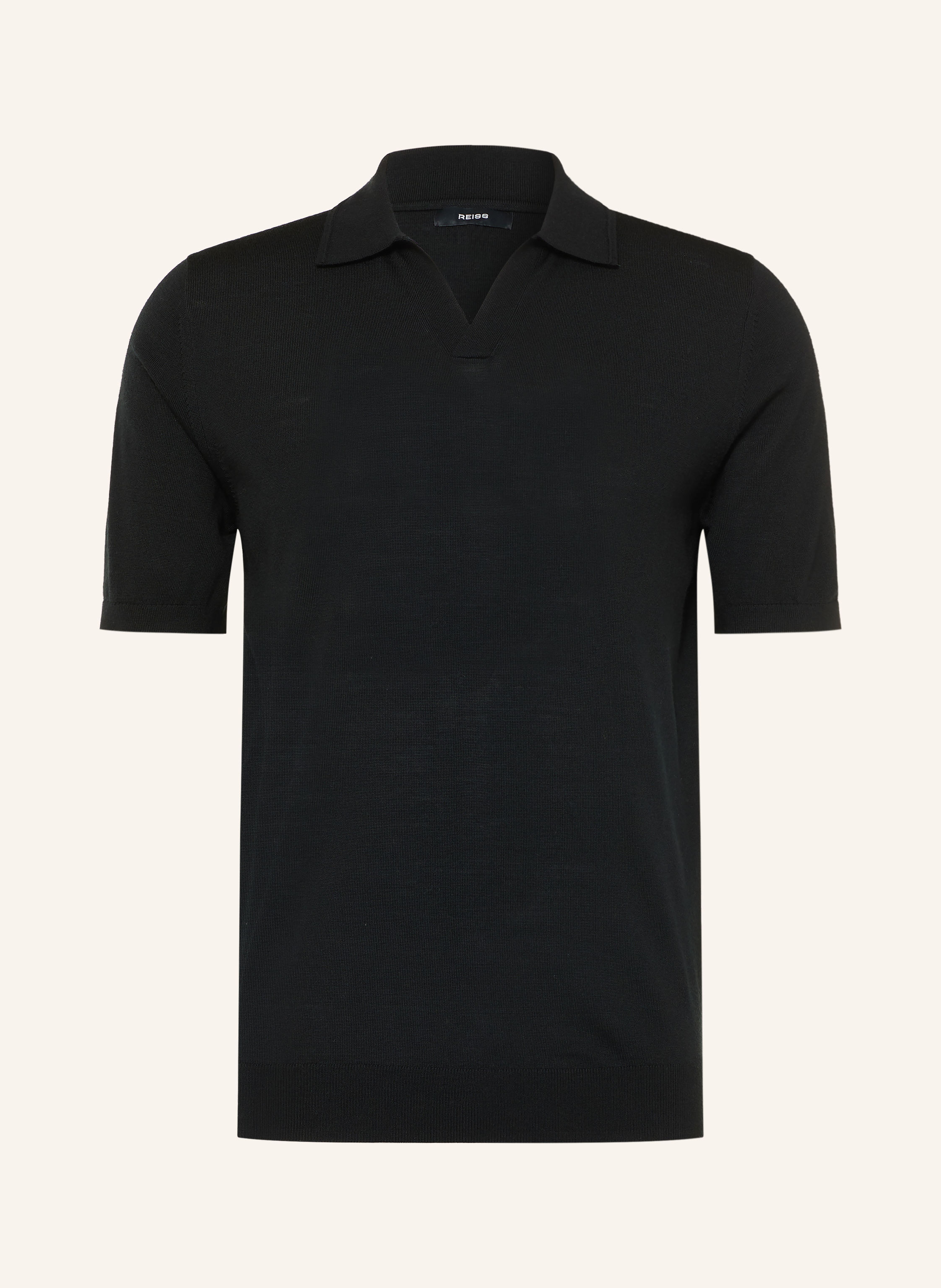 REISS Strick-Poloshirt DUCHIE aus Merinowolle