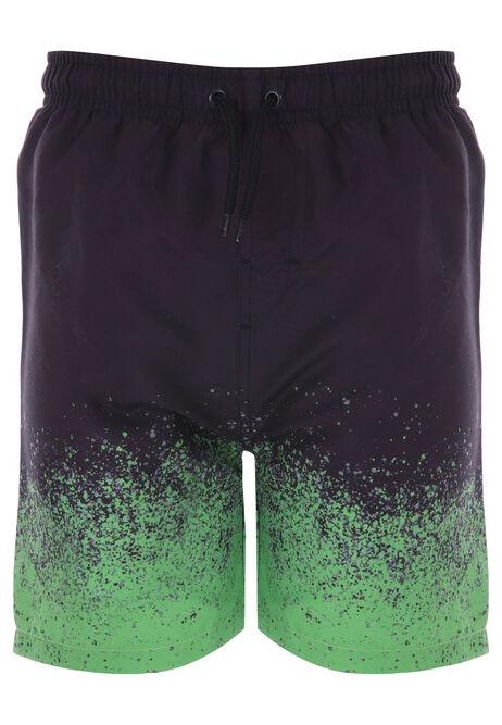 Older Boys Black Ombre Swim Shorts