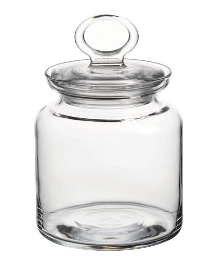 FRASCO VIDRO C/TAMPA