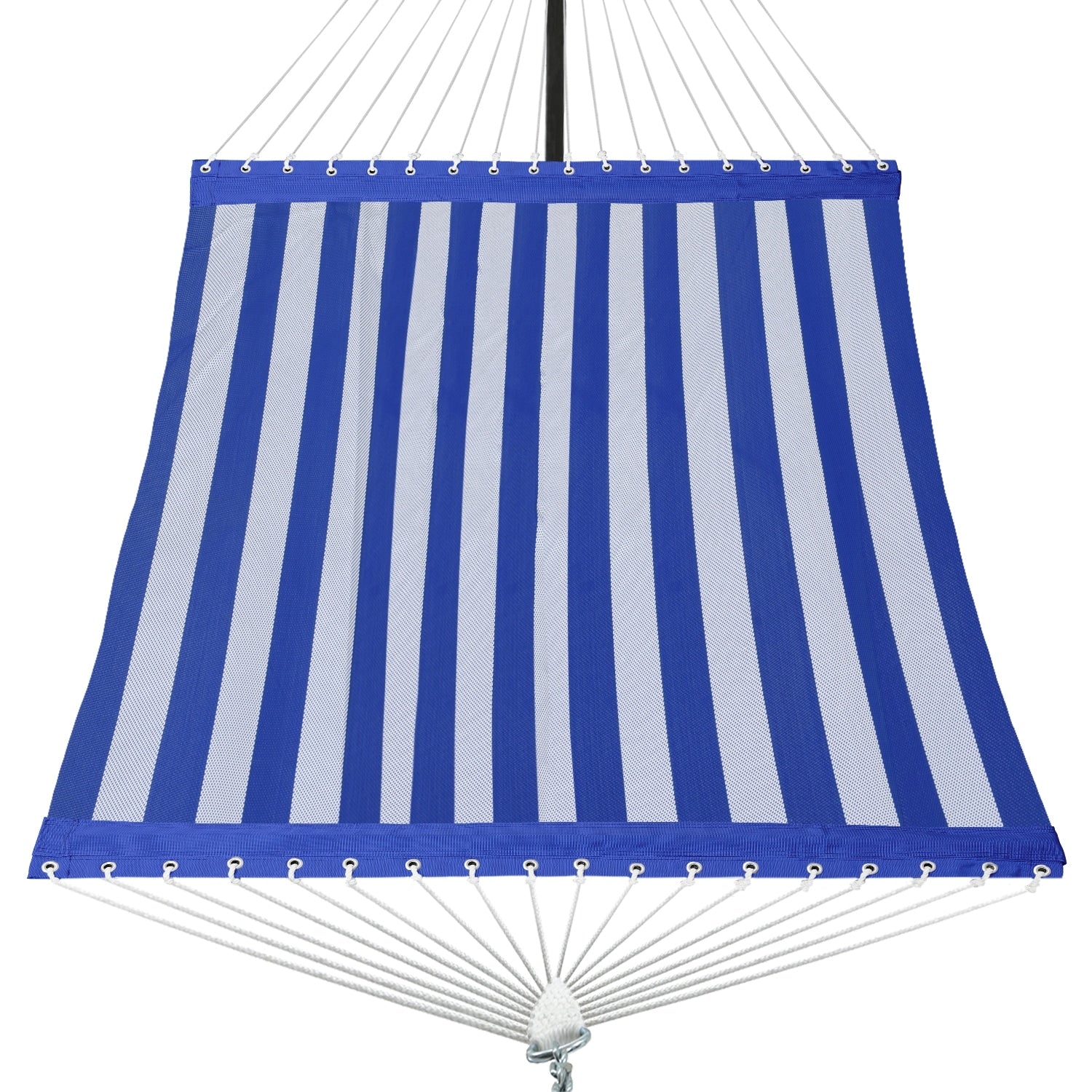 Patio Watcher Outdoor Textilene Double Quick Dry Hammock Folding Concealed Steel Spreader Bar Portable Two-Person Hammock