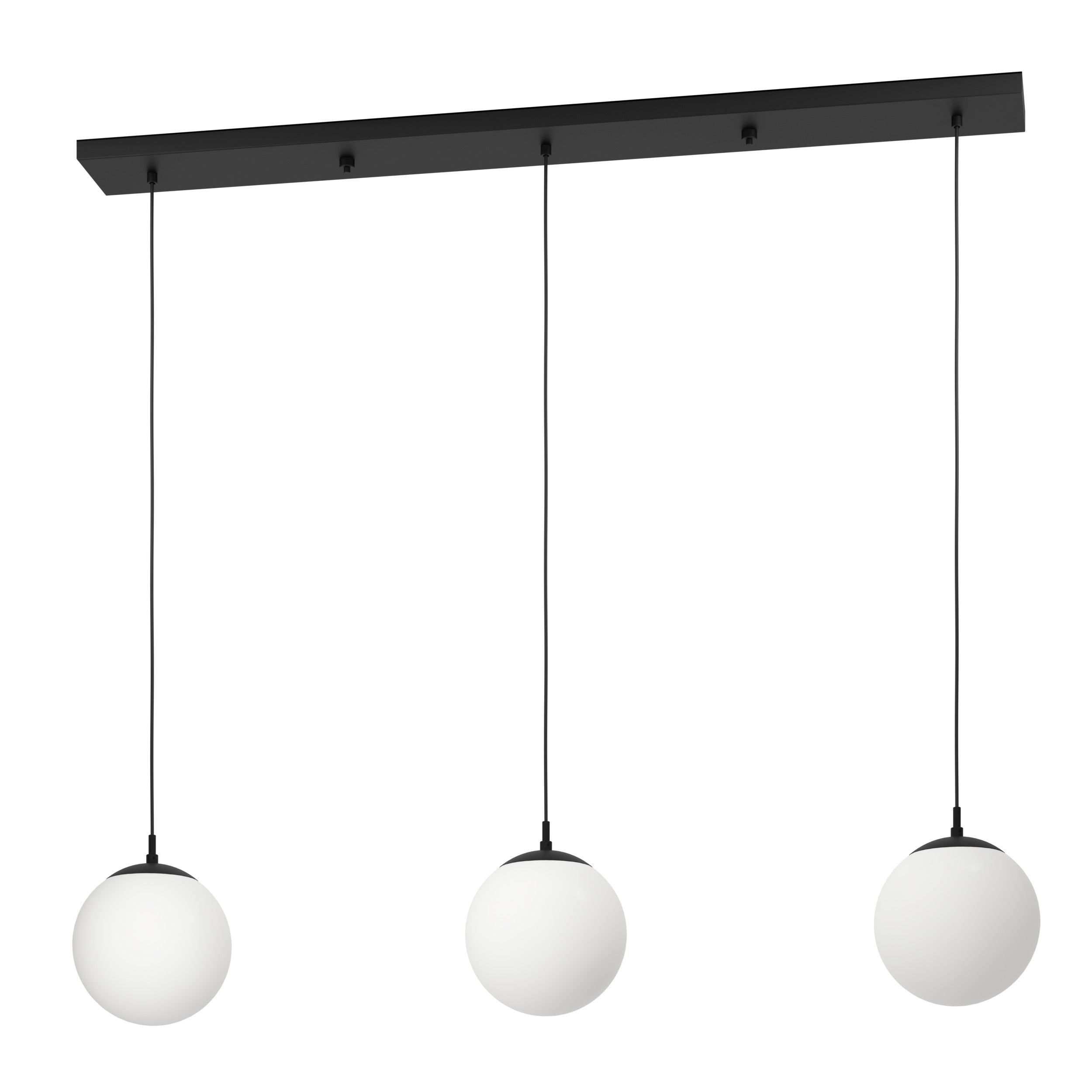 EGLO hanglamp Rondo 3 - e27 - 121 cm - zwart/wit