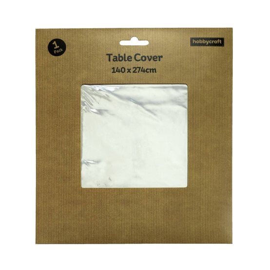 Silver Foil Table Cover 1.4m x 2.7m
