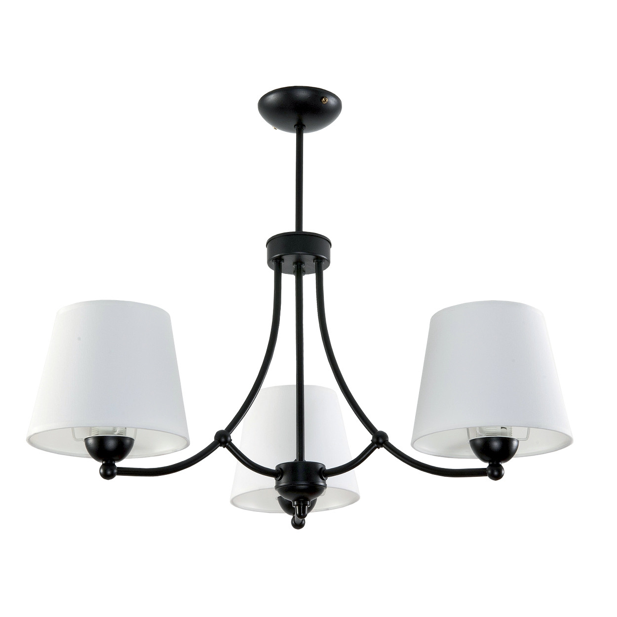 Lampa wisząca sufitowa loft białe abażury EDYLIT 3xE27 AUGUSTO 11-672