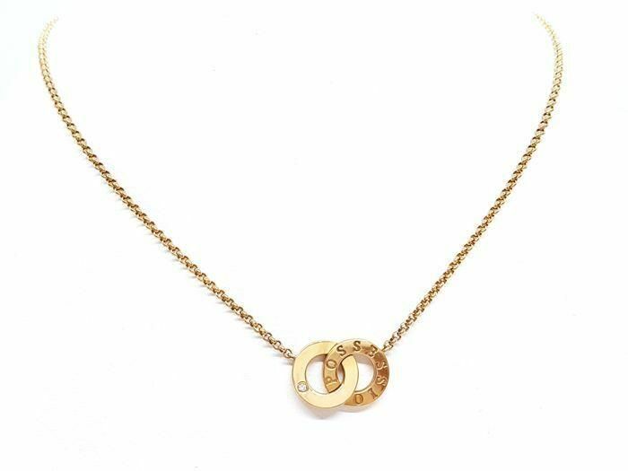 Tiffany Piaget Toi Moi Possession Necklace 18K Yellow Gold Diamond - 0.01ct Certificate