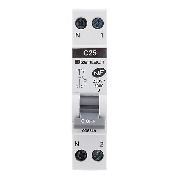 Disjoncteur 25A PH/N - NF - Zenitech