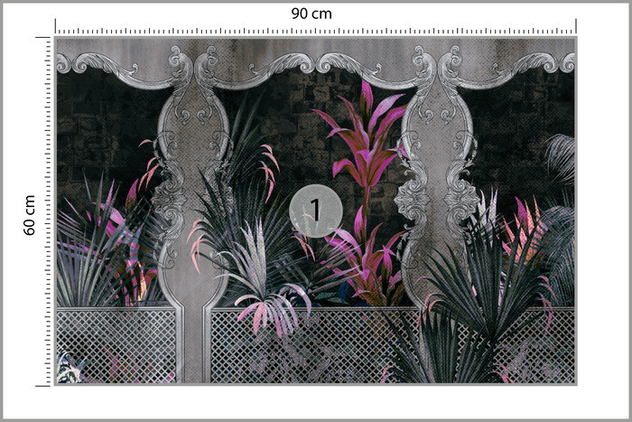 Fototapeta Abstrakcyjne Palmy Kolumny 90x60cm
