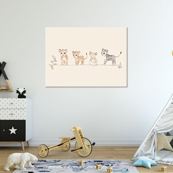 Feeby Obraz do pokoju dziecka, Zwierzątka Afrykańskie Boho 60x40