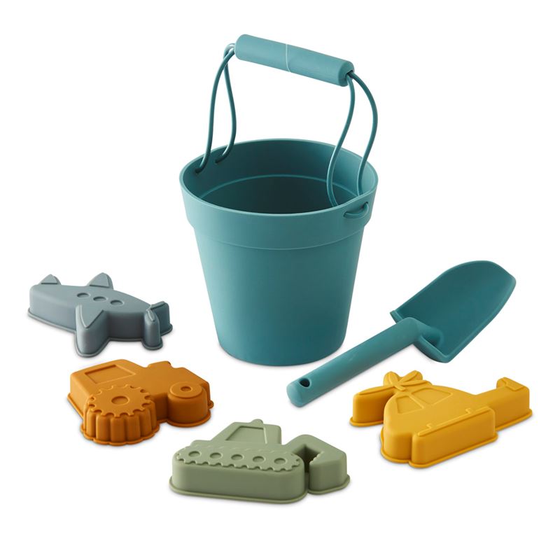 Transport Kids Beach Bucket & Spade Set