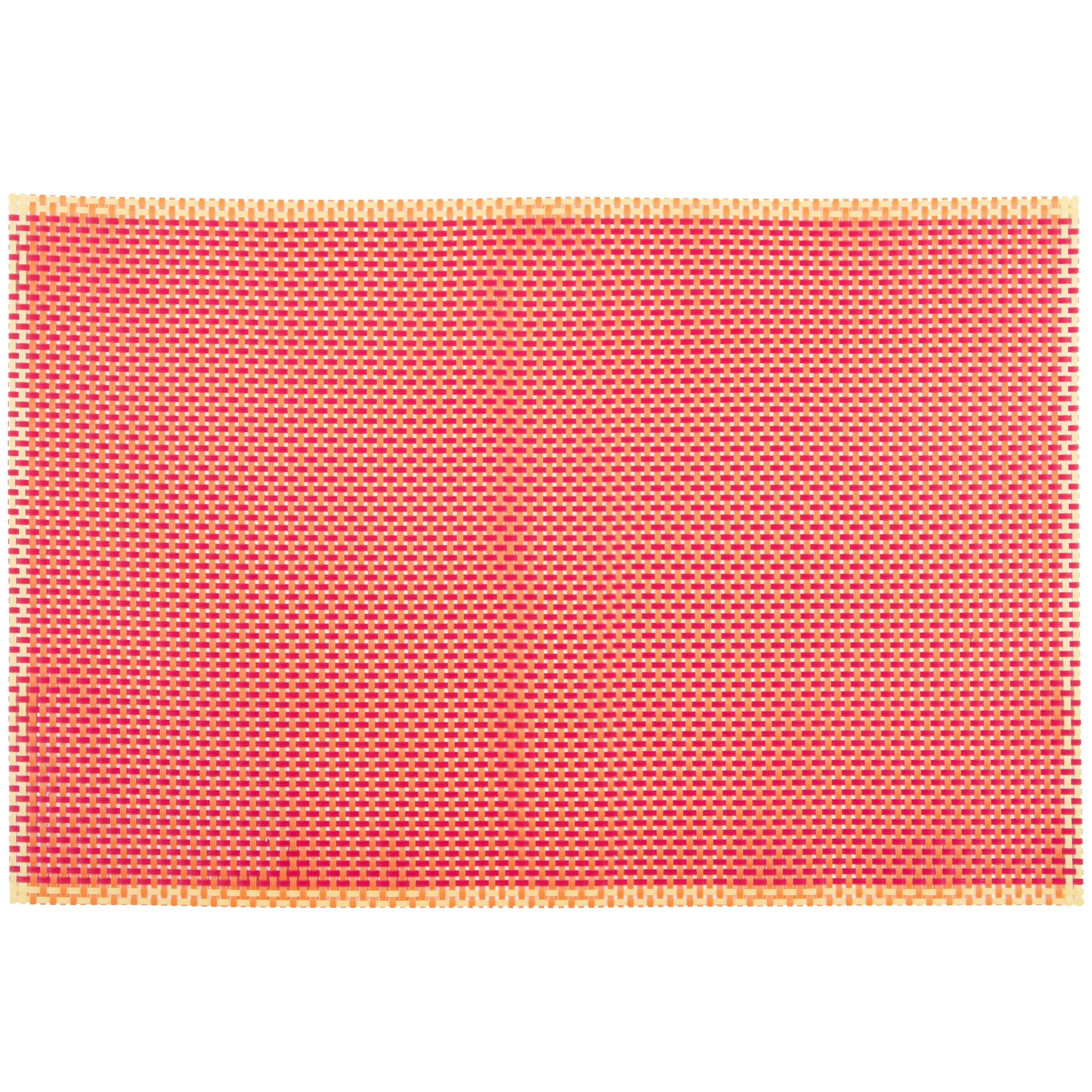 CABREIRO - Set de table orange et rose fuchsia