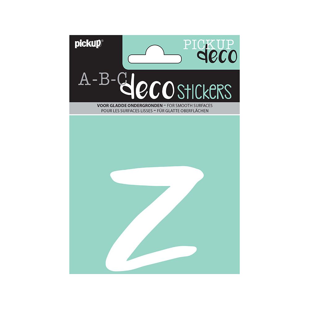 BOKSTAVER PICKUP Z ABC DECO ZOË 110 MM Z HVIT