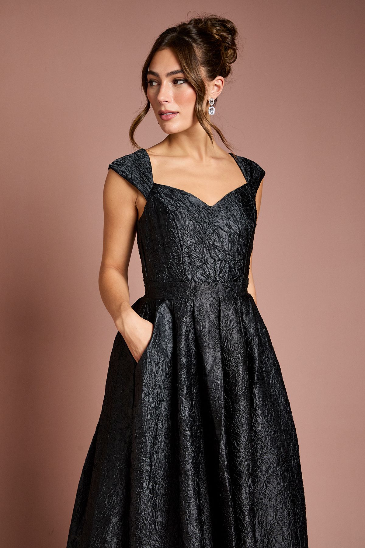 Coast Sweetheart Jacquard Midi Dress