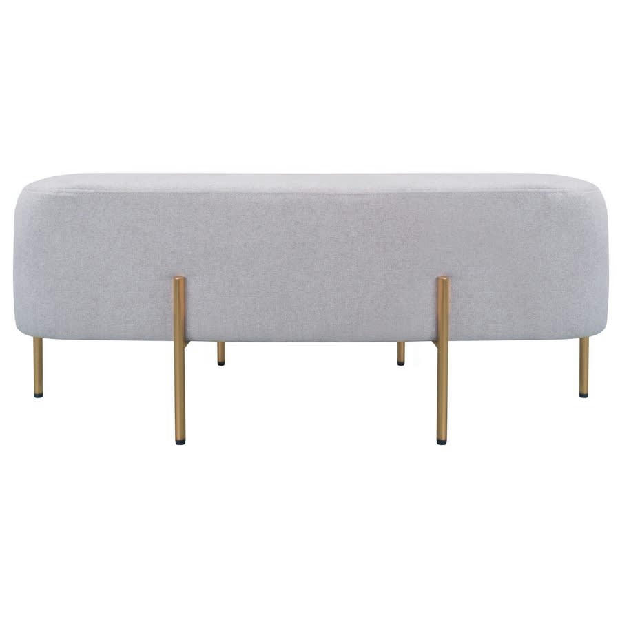 KATE - Pouf design rectangulaire beige