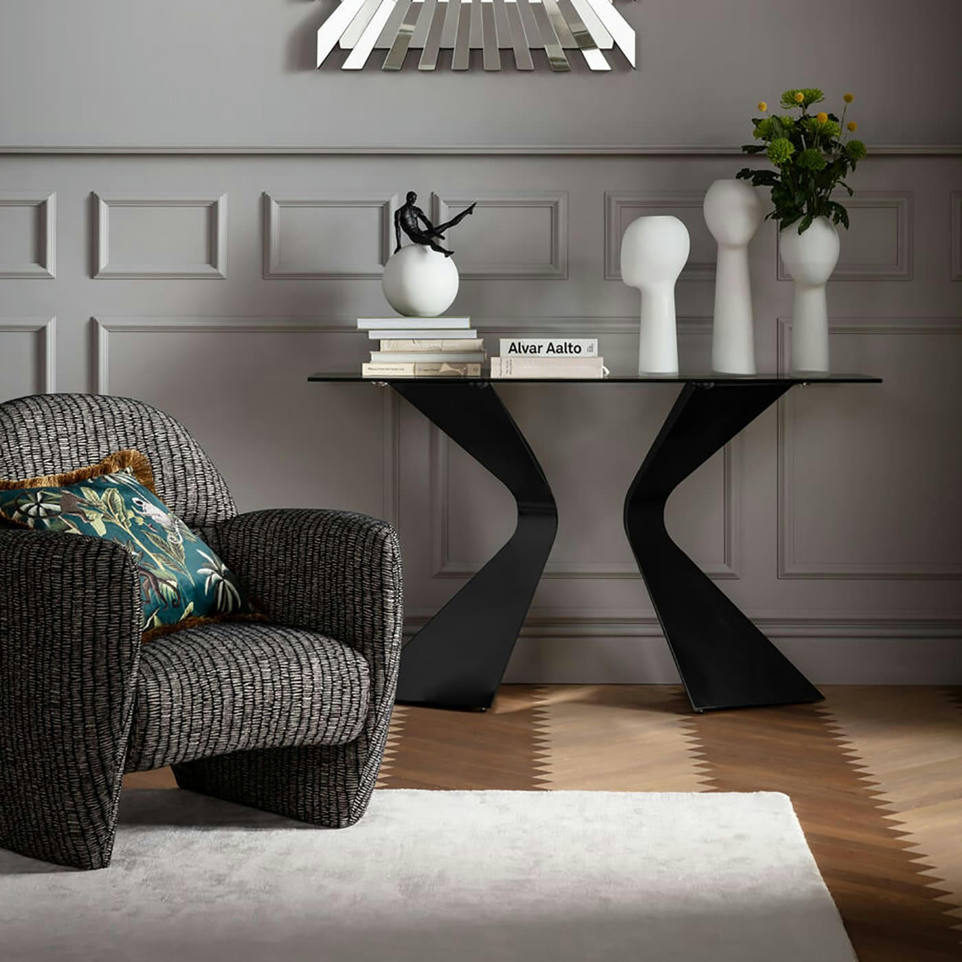 GLORIA - Console Gloria 140x45cm noire Kare Design