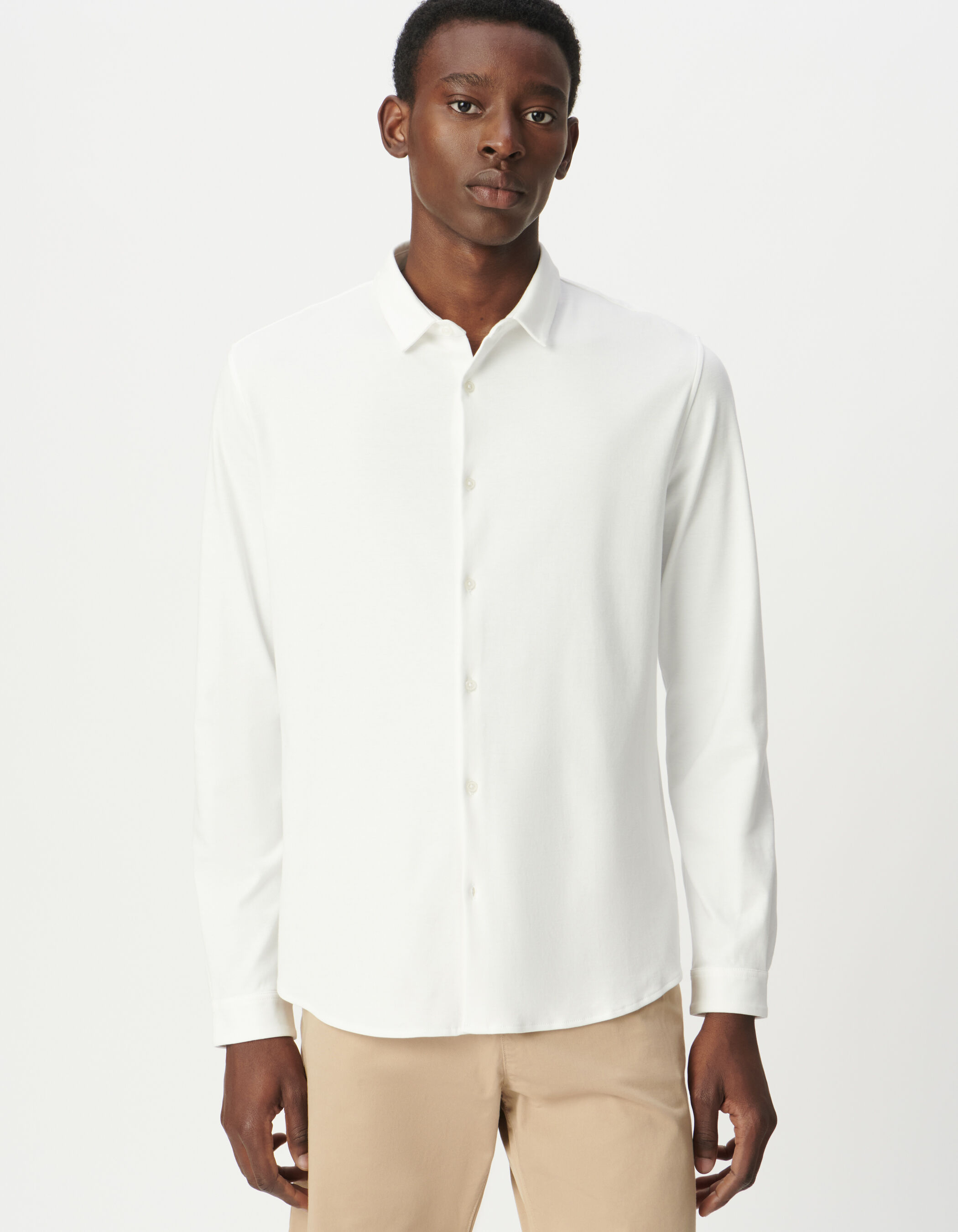 Chemise EASY blanche ABSOLUTE DRY en maille Homme