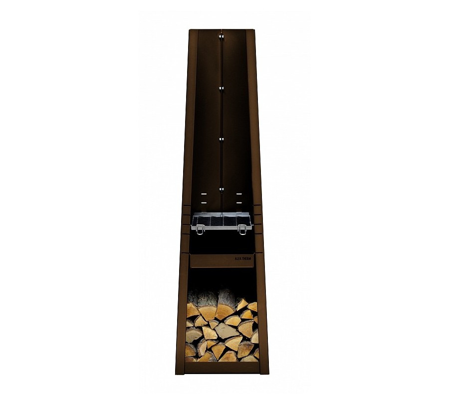 PYRAMID BEND COR-TEN® - Palenisko Ogrodowe z Funkcją Grilla