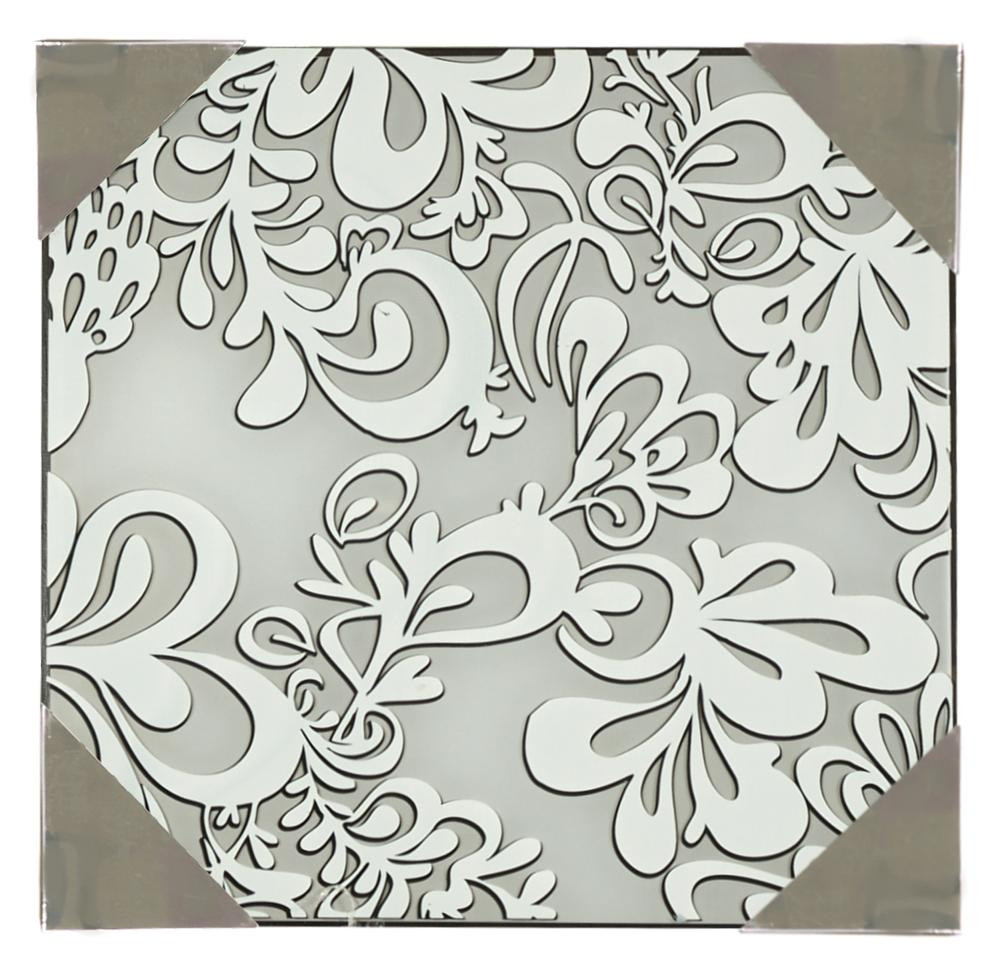 Plafonsrebrno-szary kwadratowy 8cm CEDRA 2xE27x40W IP20 Candellux