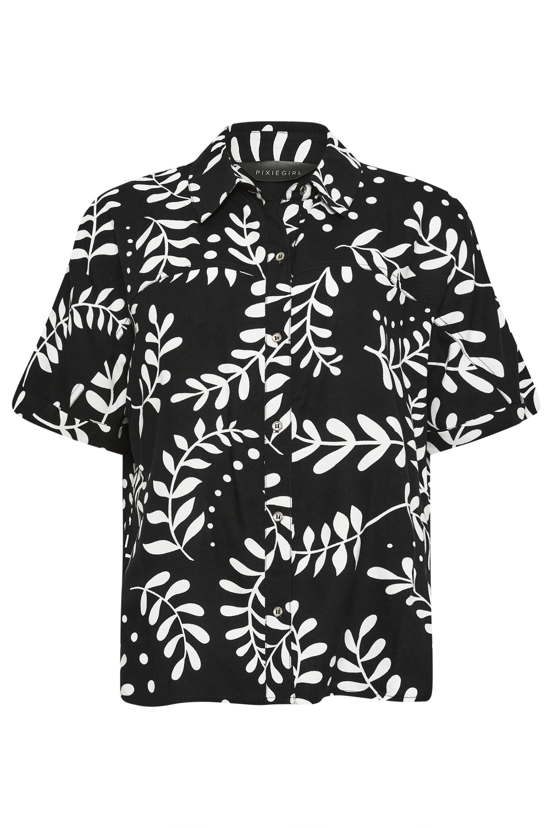 PixieGirl Petite Leaf Print Shirt