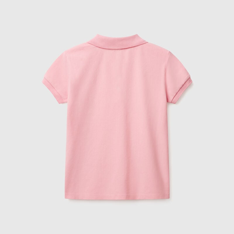 Short sleeve polo in cotton