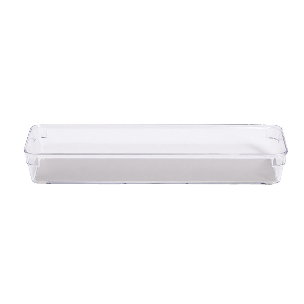 Organiseur de tiroir plastique transparent 32,5x10xH.4,6cm