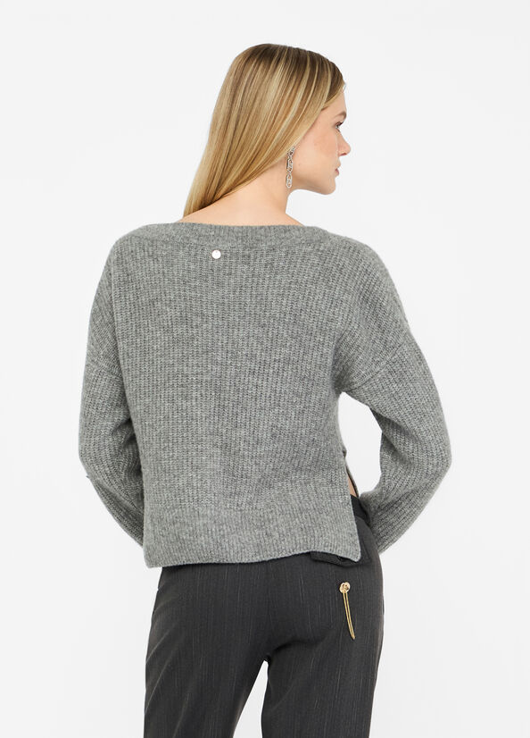 Maglione in lana con strass