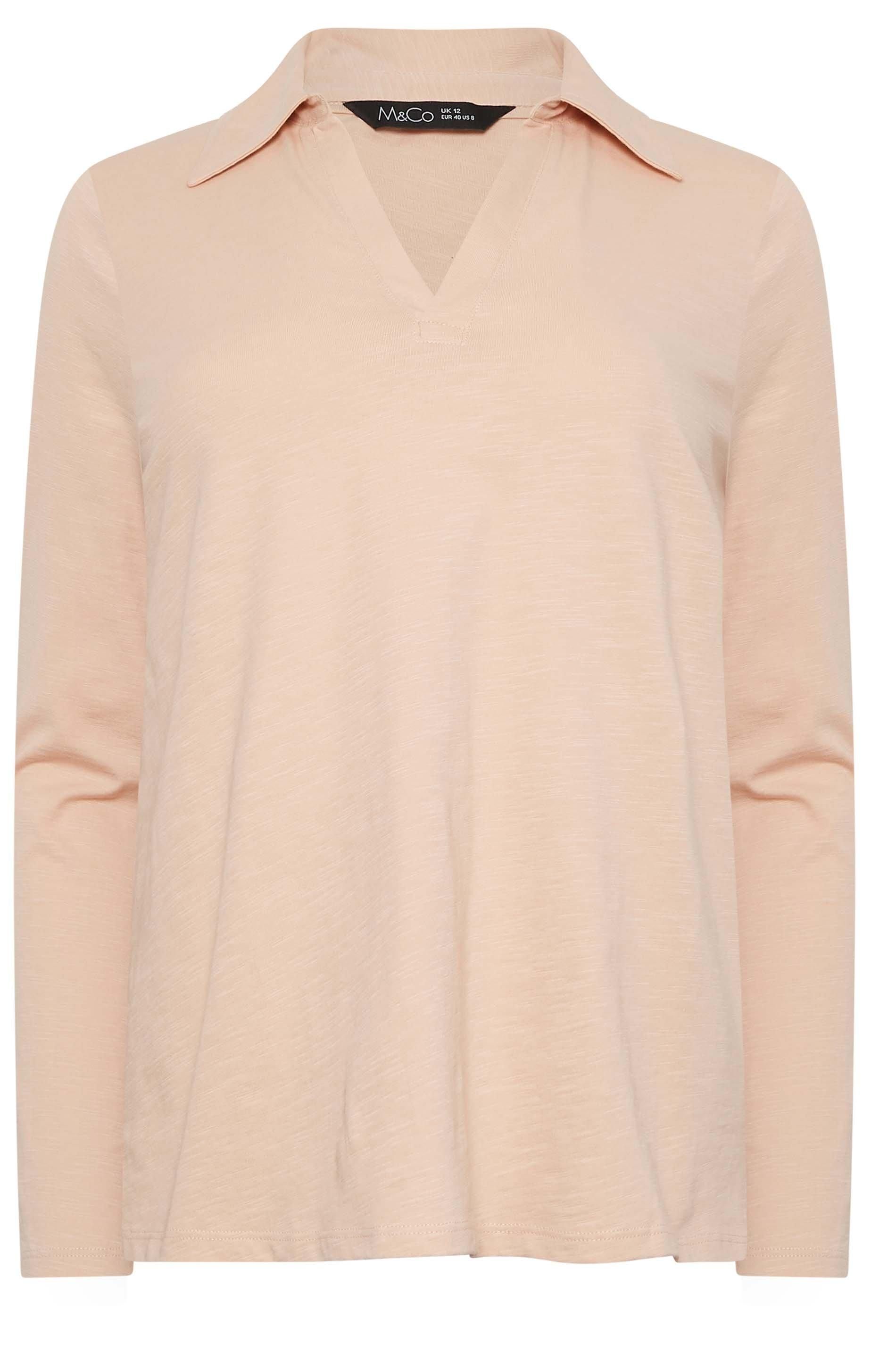 M&Co Collared Top