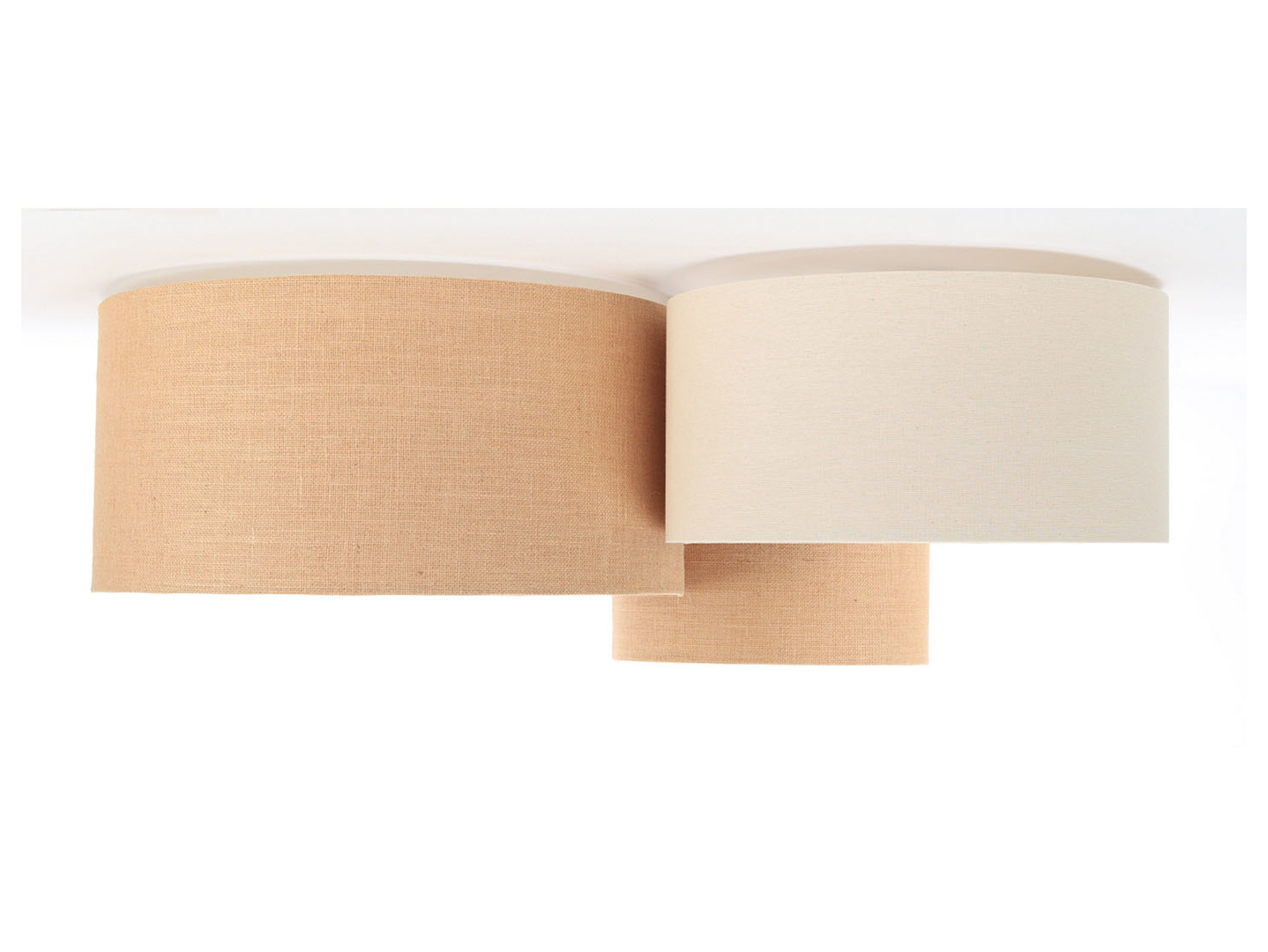 Lampa sufitowa Boho 3-punktowa beżowa
