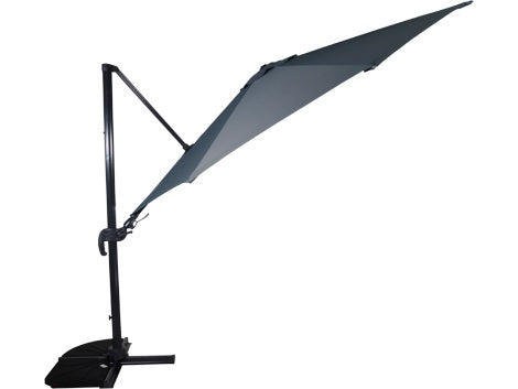 Lesli Living push-up parasol VirgoFlex - grijs - Ø350cm